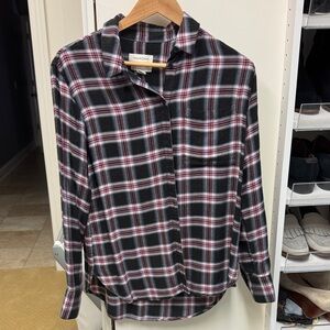 Treasure & Bond Plaid Button-Up Shirt